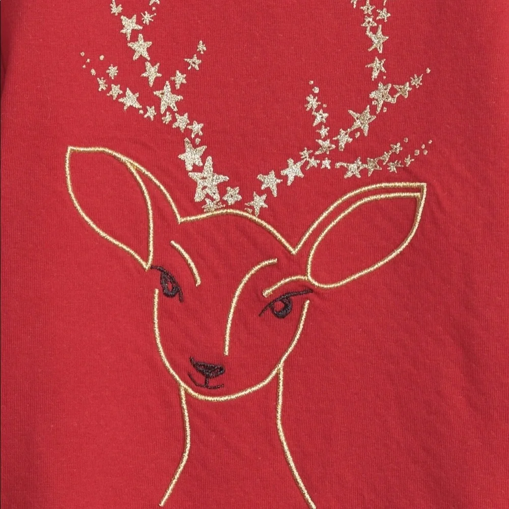 📌🆕 GAP • Holiday • Reindeer 🦌• Puff Sleeve • Top